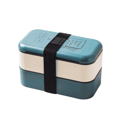 lunch box bento plastique isotherme multi etage bleue 1