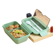 lunch box chinoise vert double compartiment compatible micro ondes