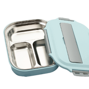 lunch box isotherme Inox compartimentee bleue 1