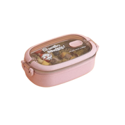 lunch box isotherme inox rose couvercle transparent