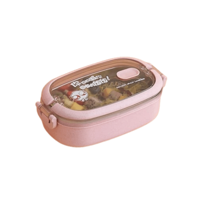lunch box isotherme inox rose couvercle transparent