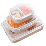 lunch box plastique compartimentee avec couvercle transparent 1