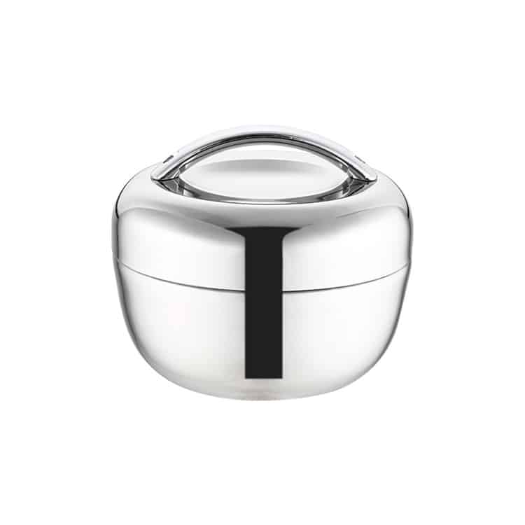 lunch box ronde inox 0.8l 1l 1.3l avec poignee 1