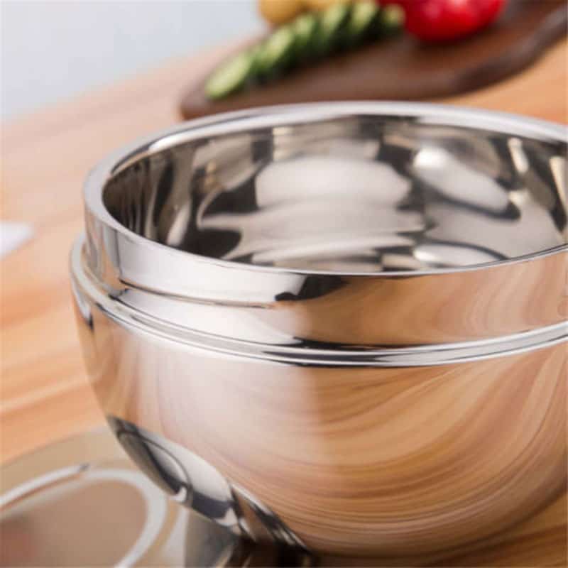 lunch box ronde inox 0.8l 1l 1.3l avec poignee 6