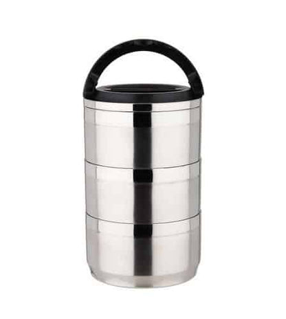 lunch box waterproof isotherme inox 3 etages avec sac 1