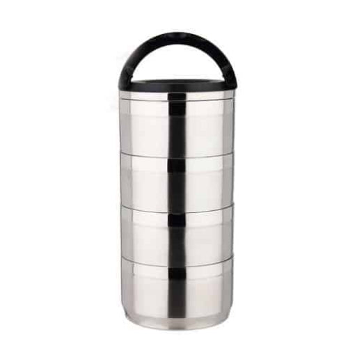 lunch box waterproof isotherme inox 4 etages avec sac 1