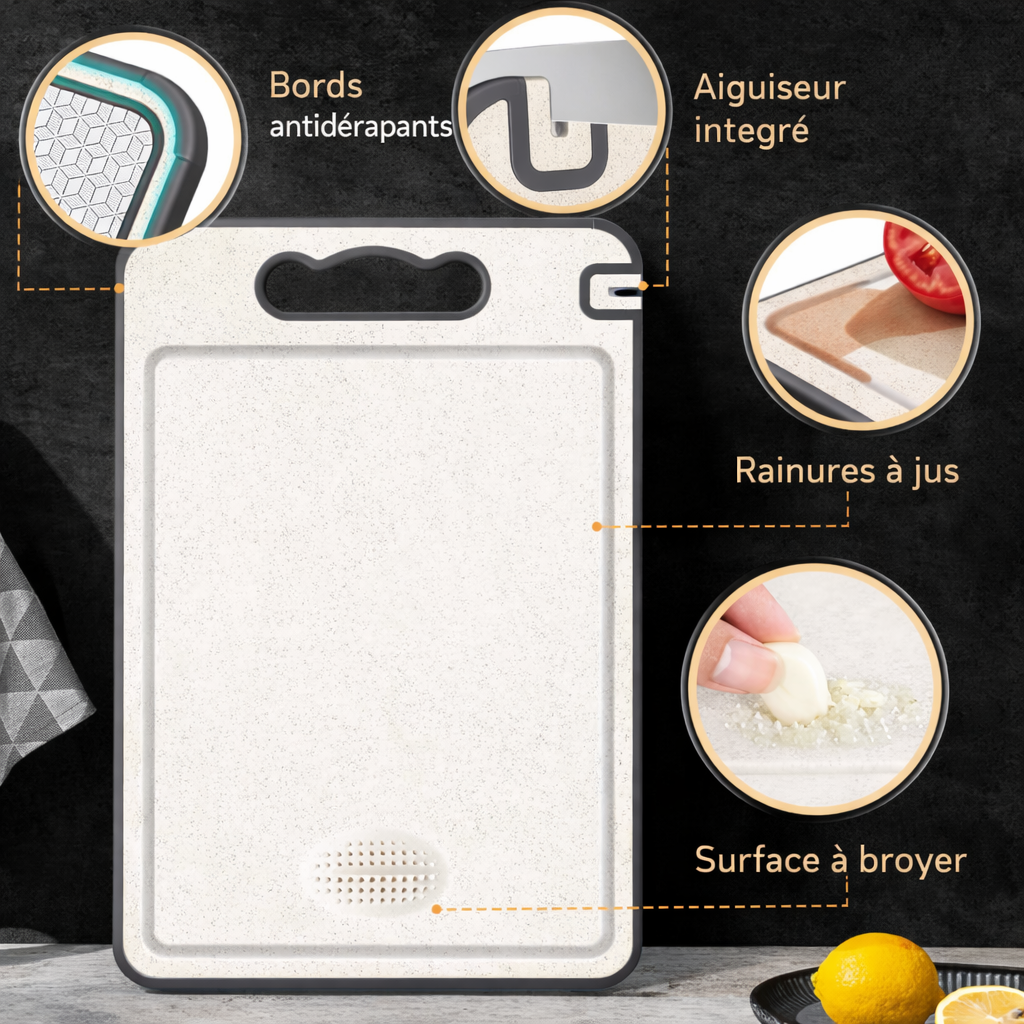 Planche inox double face antidérapante