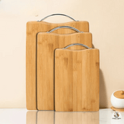 planche a decouper bambou naturel avec mousse image 1