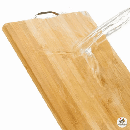 planche a decouper bambou naturel avec mousse image 5