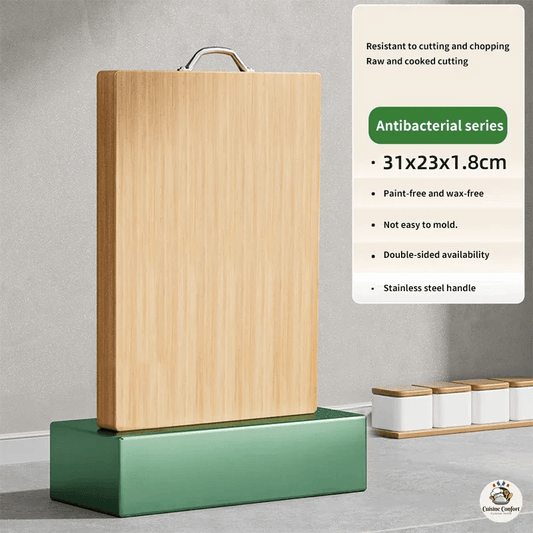 planche a decouper en bambou 31x23x18cm double face image 1