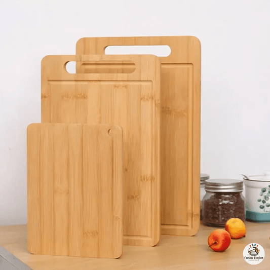 planche a decouper en bambou rectangulaire epaisse image 1