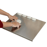 Planche à découper en Inox antidérapante avec cale de protection