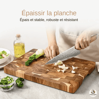 planche a decouper hezhen acacia double face image 5