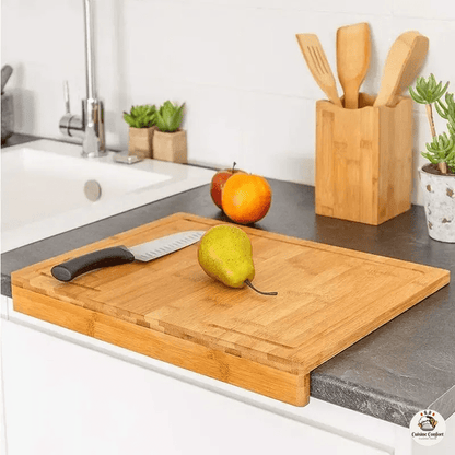 planche a decouper starley en bambou naturel antiderapant image 6