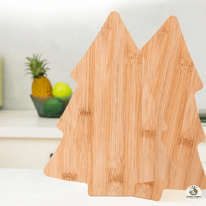 planche a fromage en bambou irreguliere forme arbre image 3