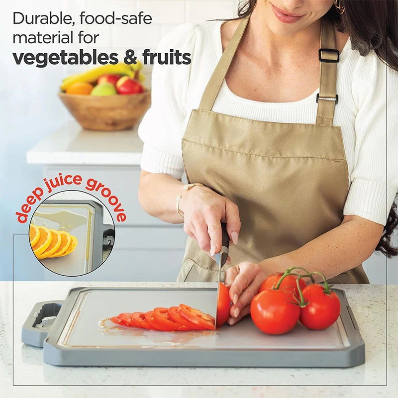 Planche à découper inox double face avec affûteur - Cuisine Confort image 3