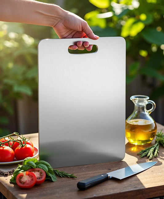 Multifunctional stainless steel kitchen cutting board