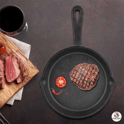 poele a frire en fonte antiadhesif polyvalente omelette image 3