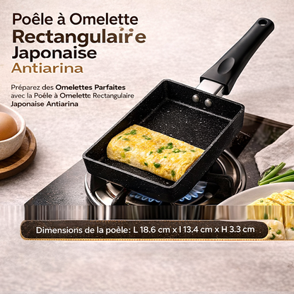 Poêle à Omelette Rectangulaire Japonaise Antiarina