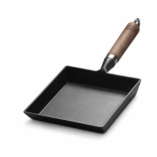 Poêle rectangulaire japonaise en fonte Tamagoyaki