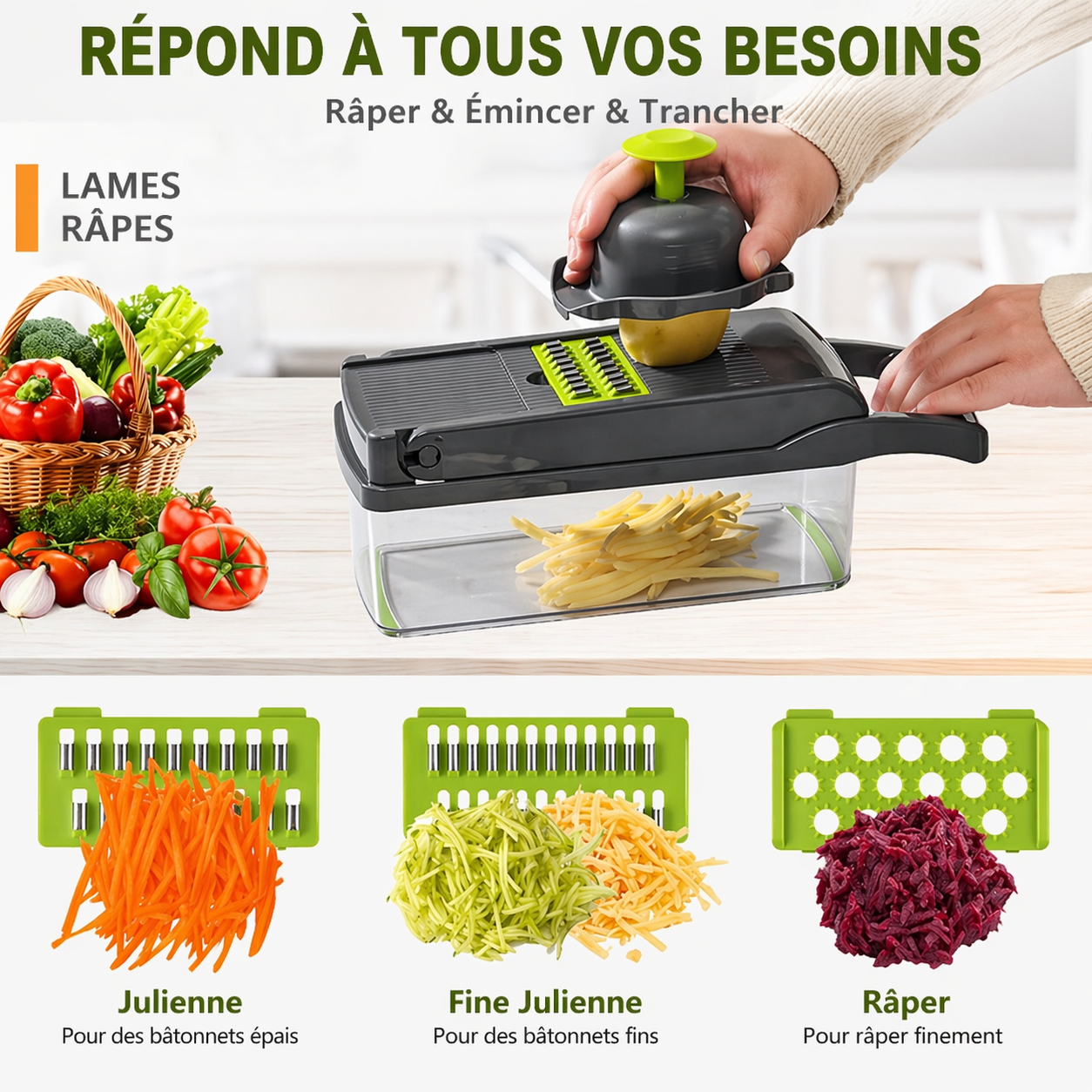 Coupe-légumes multifonction
