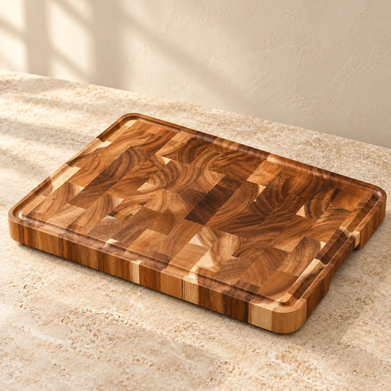 Acacia Cutting Board with Juice Groove