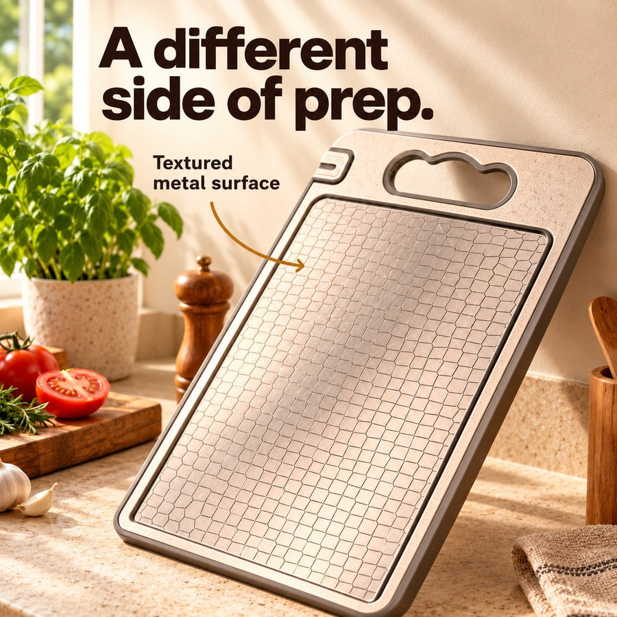 A different side of prep. Textured metal surface