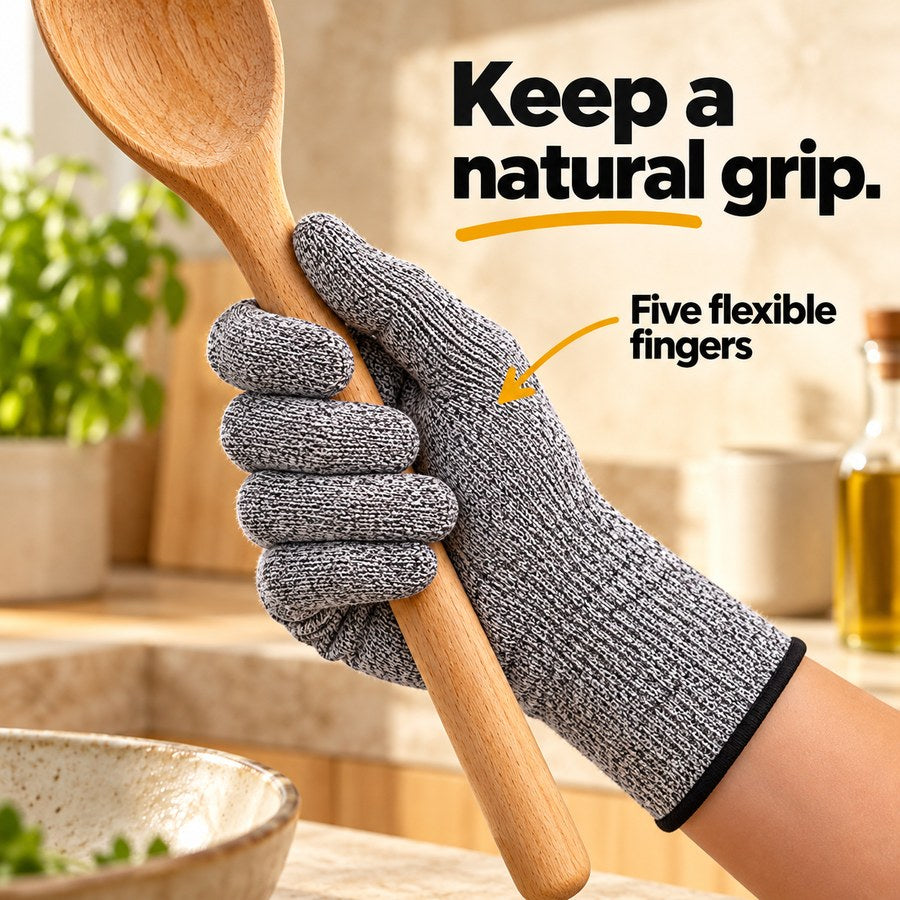 Keep a natural grip. — Five flexible fingers