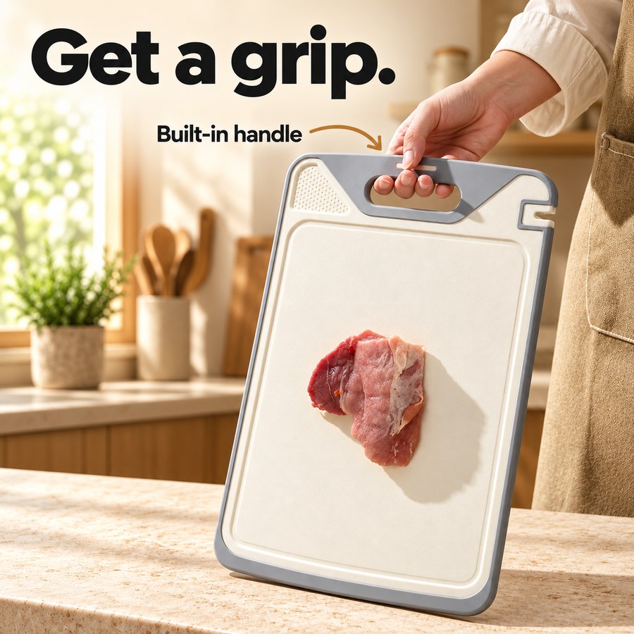Get a grip. Built-in handle
