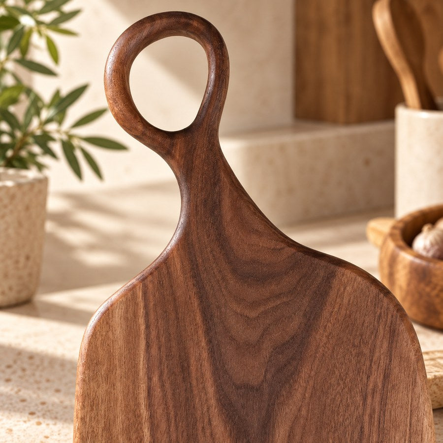 Solid walnut cutting board