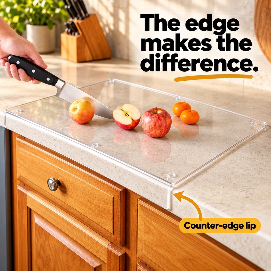 The edge makes the difference. — Counter-edge lip