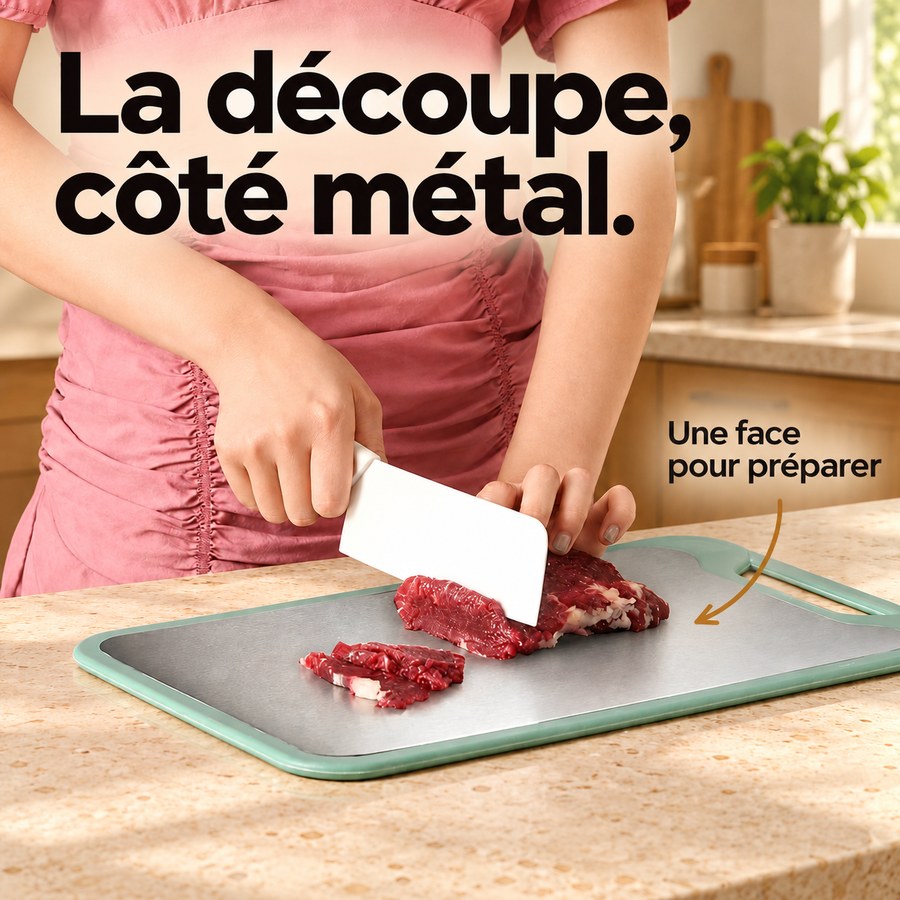 La découpe, côté métal. Une face pour préparer