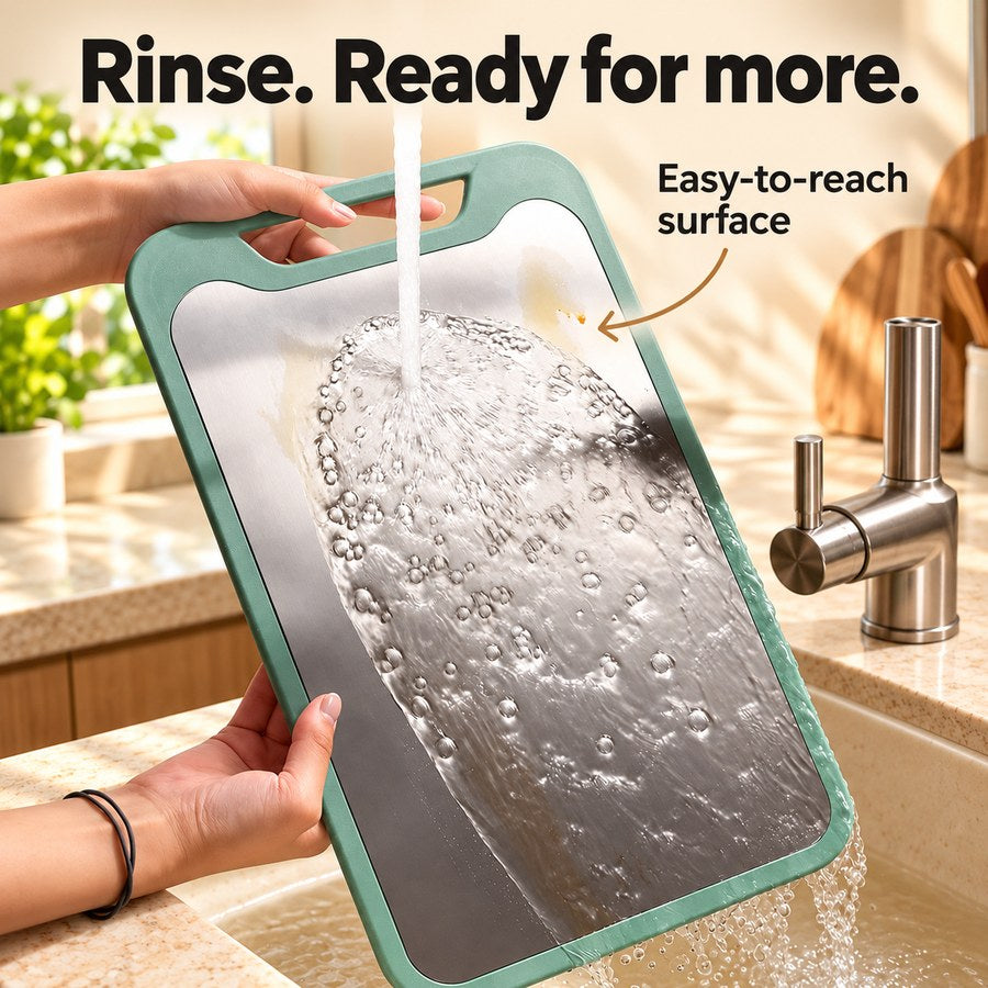 Rinse. Ready for more. Easy-to-reach surface