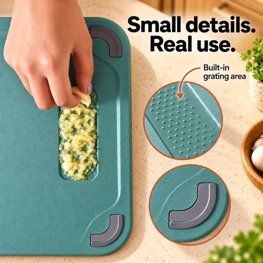 Small details. Real use. Built-in grating area