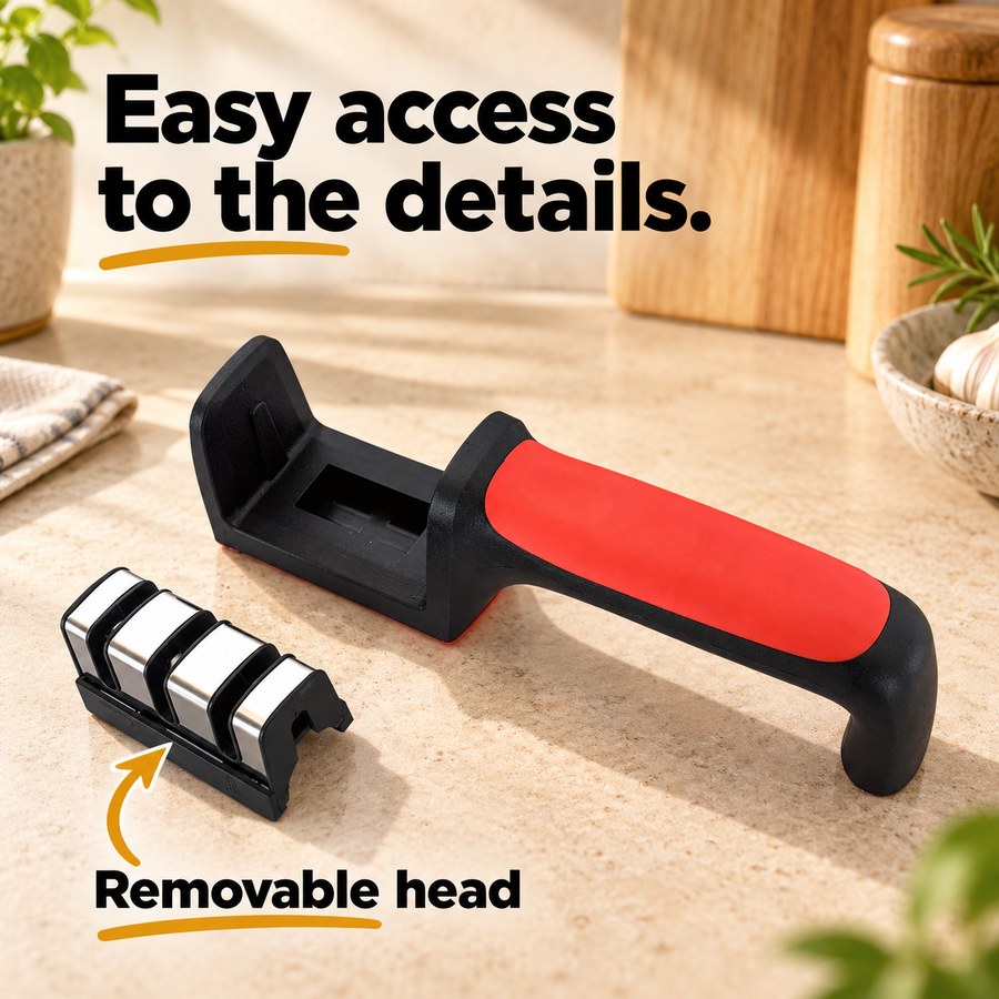 Easy access to the details. — Removable head