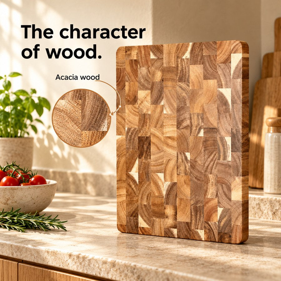 The character of wood. Acacia wood