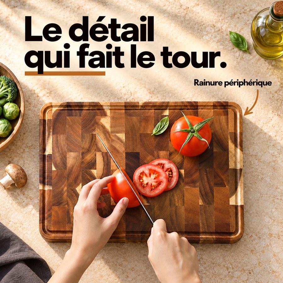 Le détail qui fait le tour. Rainure périphérique