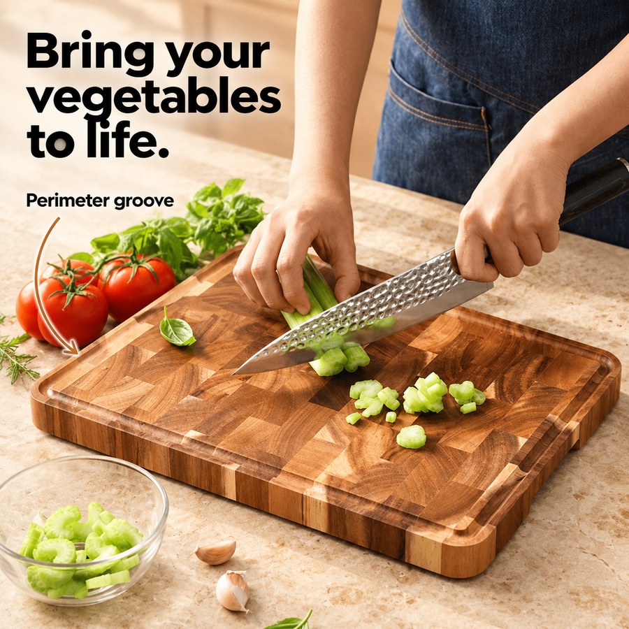 Bring your vegetables to life. Perimeter groove