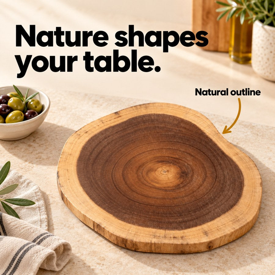 Nature shapes your table. — Natural outline