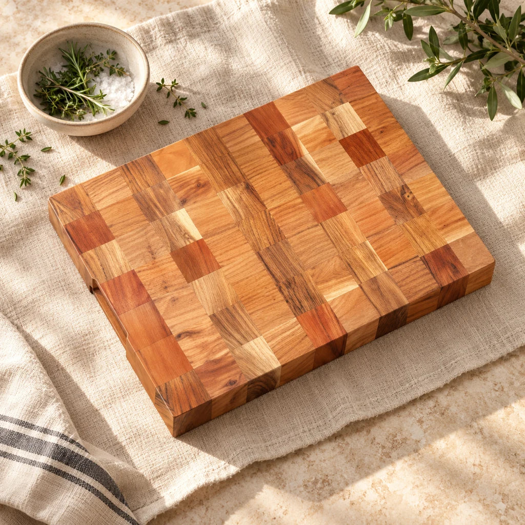 Solid Acacia Block Cutting Board — view 5