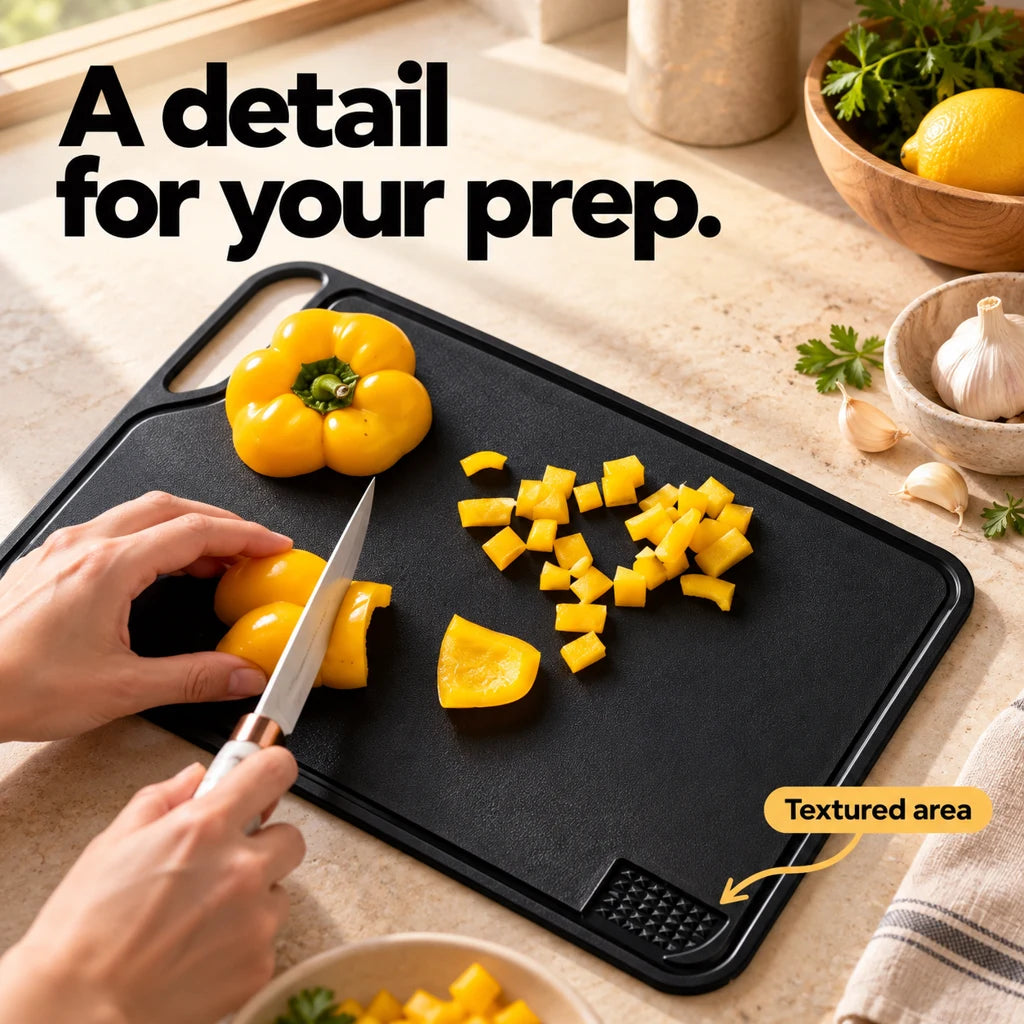 Multifunction Cutting Board with Garlic Press — view 2