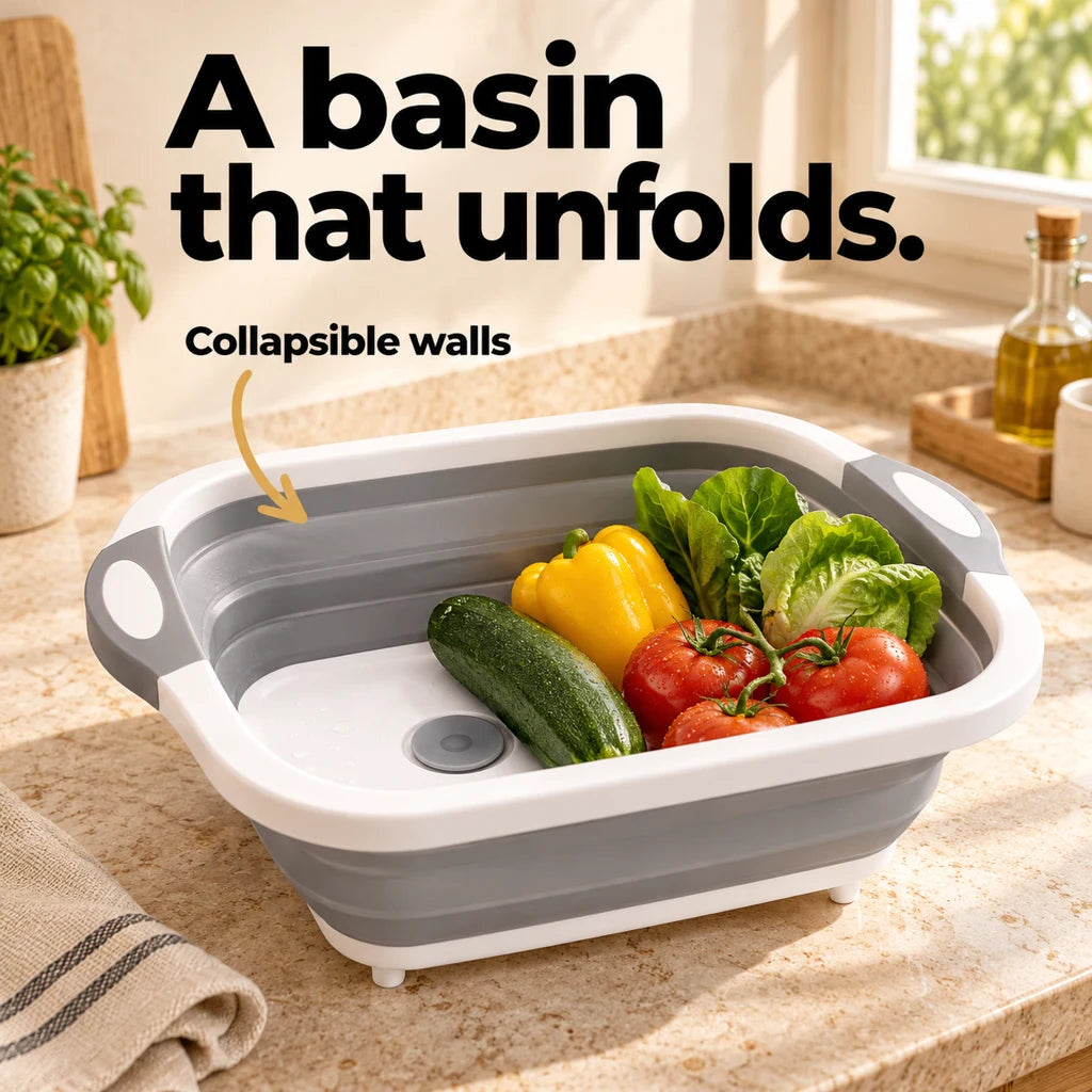 2-in-1 Cutting Board and Vegetable Container — view 2