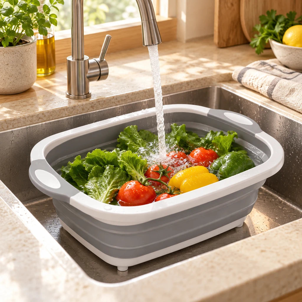 2-in-1 Cutting Board and Vegetable Container — view 5
