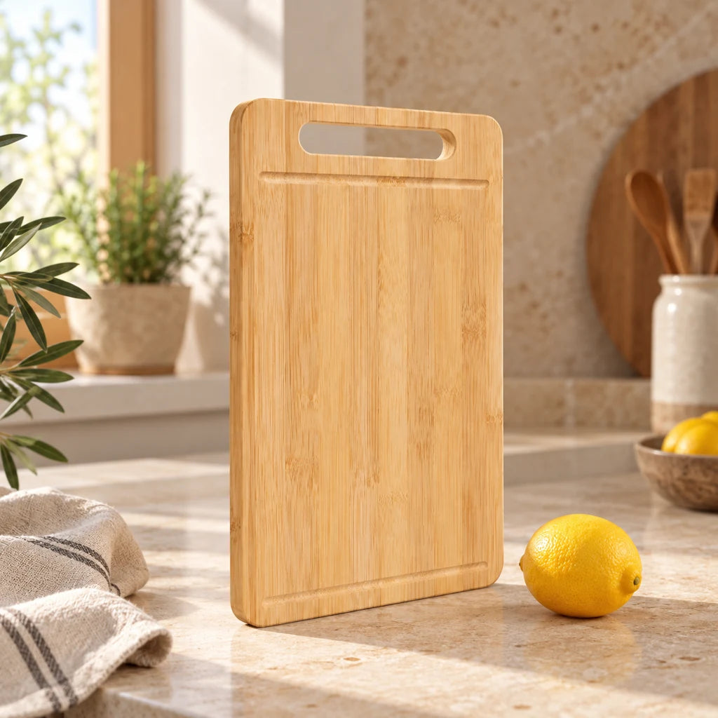 Thick Rectangular Bamboo Cutting Board — view 5