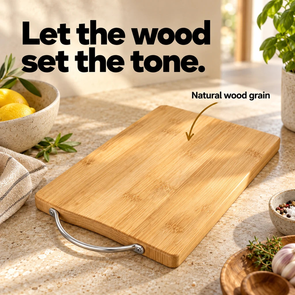 Natural Bamboo Cutting Board — view 3