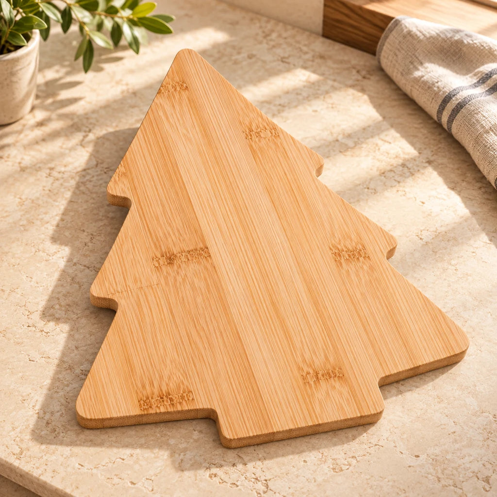 Christmas Tree Bamboo Cheese Board