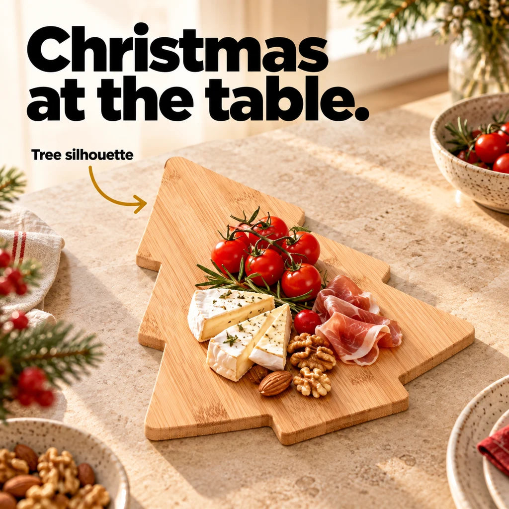 Christmas Tree Bamboo Cheese Board — view 2