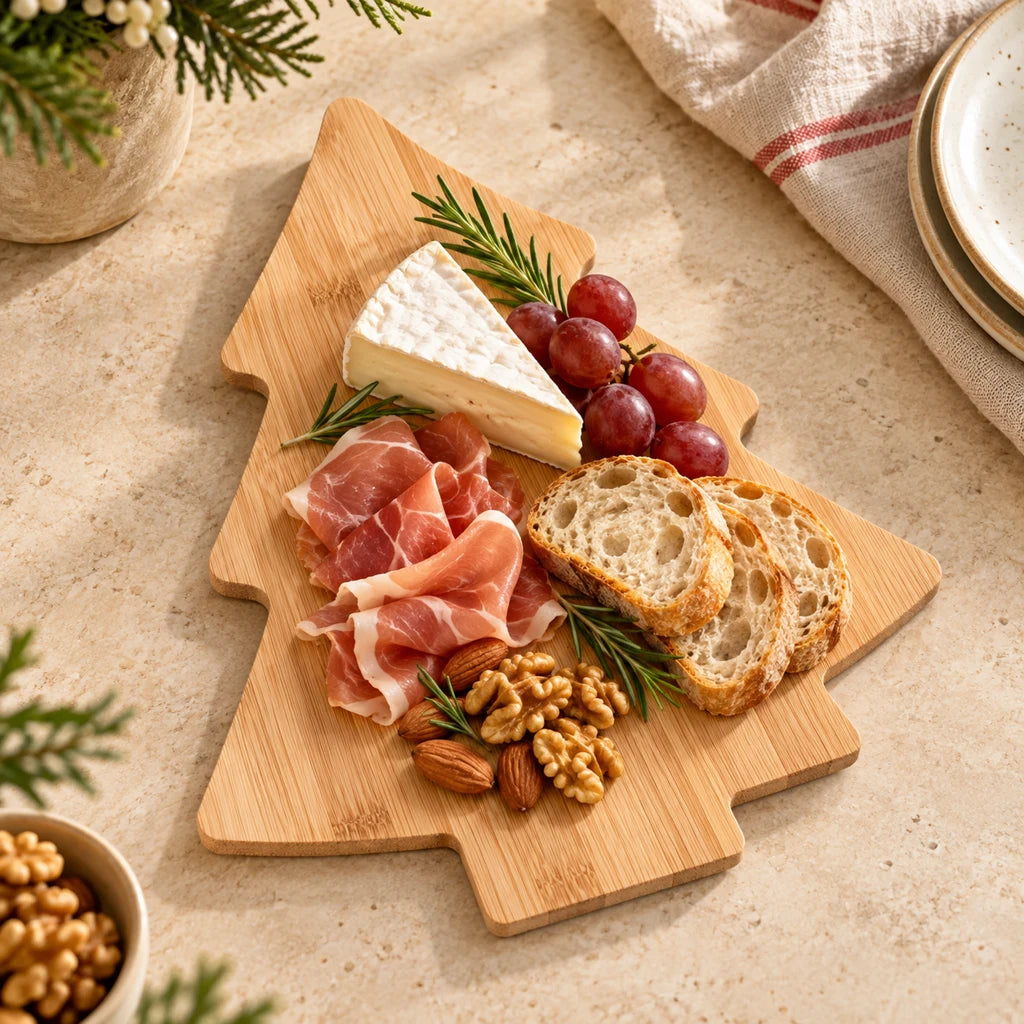 Christmas Tree Bamboo Cheese Board — view 4