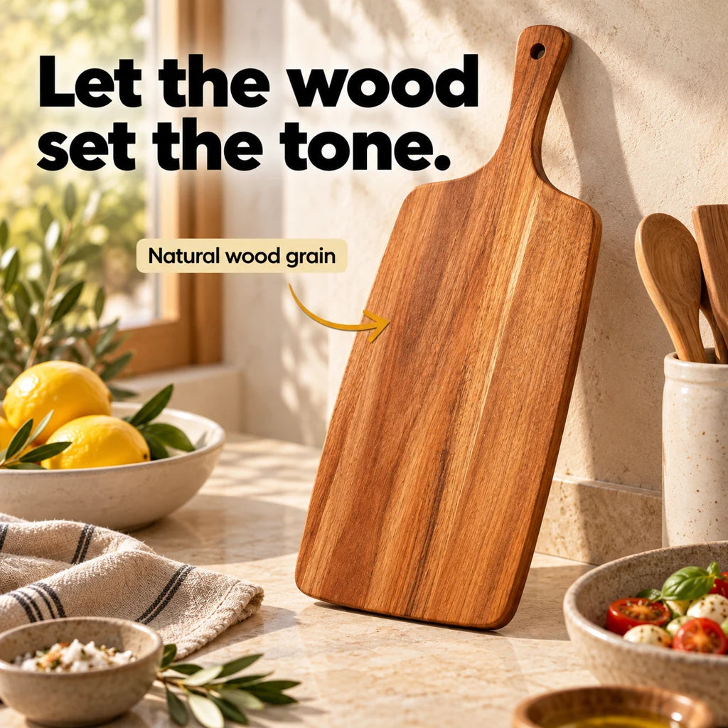 Solid Wood Cheese Board — view 3