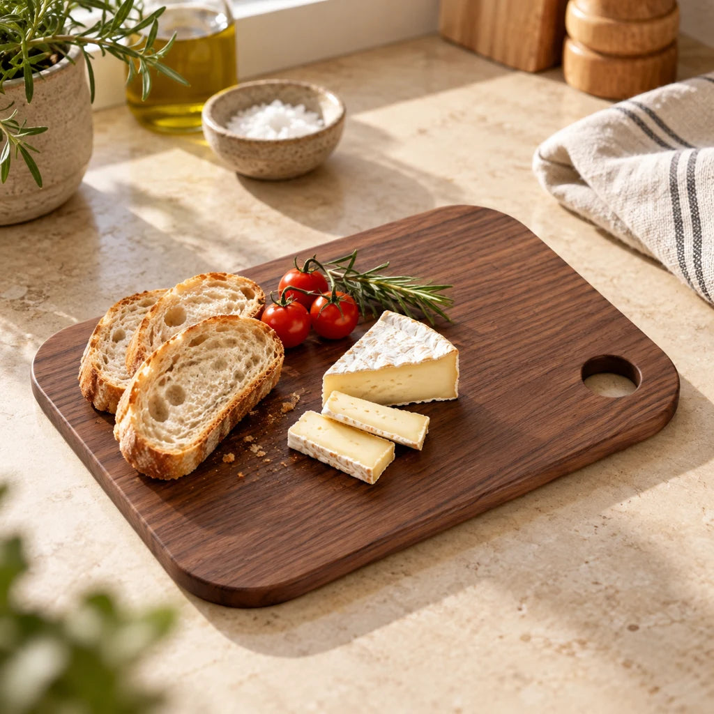 Portable Wooden Cutting Board with Hanging Holes — view 6